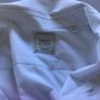 Mens Next Smart Plain White long sleeve Slim fit Shirt 17" Collar Includes Postage Image 4