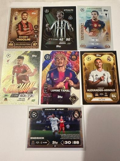 Topps Football Cards Lot - 16 Insert/Special Cards (Yamal, Endrick, Ronaldinho, Alexander-Arnold 100 Club)