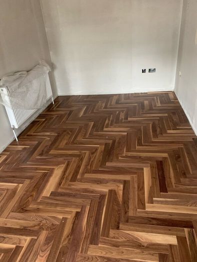 Genuine Walnut Flooring. Not laminate .