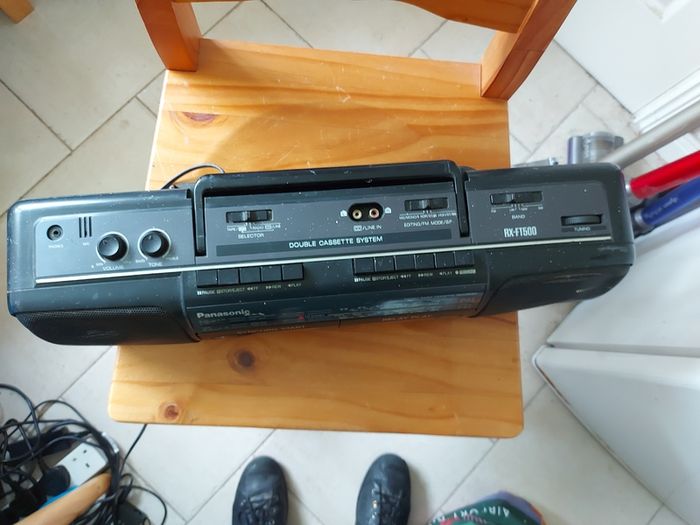 Panasonic Stereo Radio Cassette Recorder, Model RX-FT500, Dual Tape Deck and Radio, Vintage, in very good condition