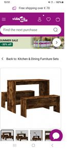 Bench table and chairs