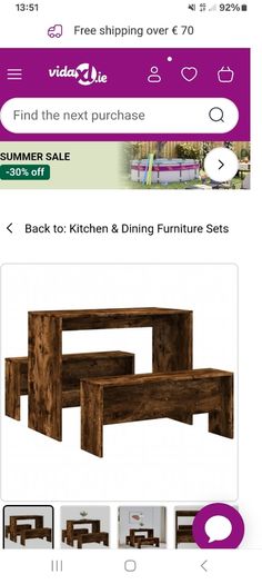 Bench table and chairs