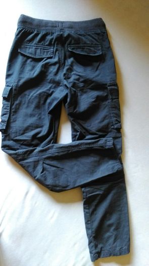 Boys black cargo trousers. 11-12 years
