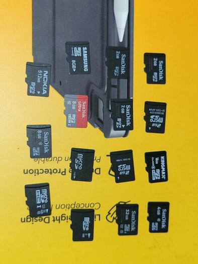 15 various micro sd cards