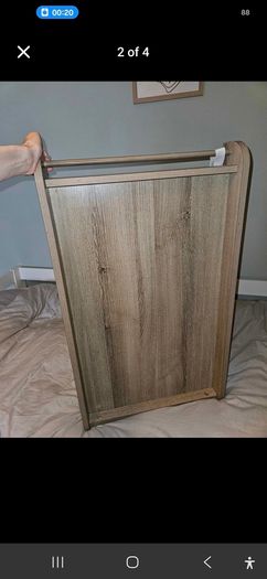 Universal changing top for crib. Oak colour.