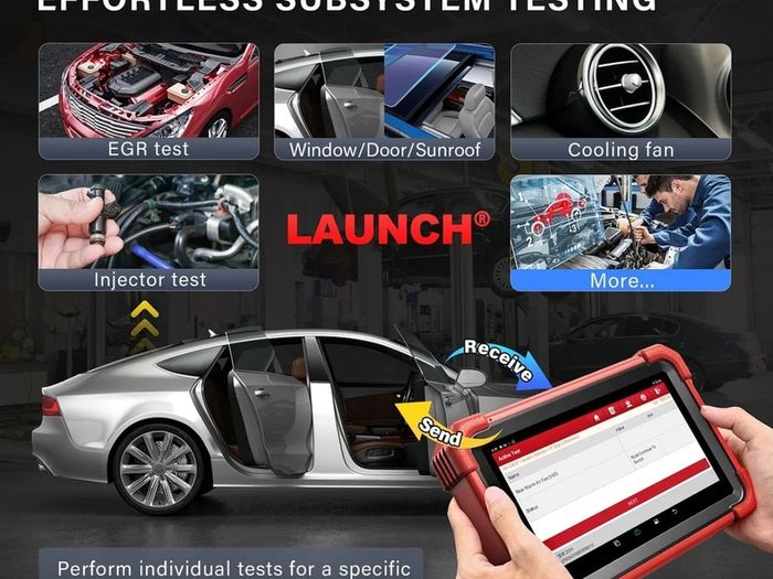 Launch X431 CRP919X BT Bidirectional Car Diagnosis Tool DBSCar VII VCI connector