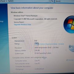 Compaq Presario CQ60-218EA 15.6 Laptop, AMD Semprom SI-42 2.1GHz, Windows Vista, 2GB Ram, 500GB HDD in Excellent condition, a True Blast from the Past