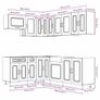11 Piece Kitchen Cabinet Set Black Image 7