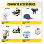 5 in 1 Transfer Heat Press Machine and  Vinyl Cutting Plotter Desktop Machine Image 7