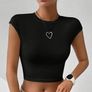 TEMU Twist Black Backless Crop Top Size S Image 4