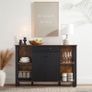 Sideboard, Kitchen Cabinet with Drawer, Side Cabinet with Doors, Multi-Purpose Cabinet, Metal Frame, Cabinet for Living Room, Dining Room, Image 3