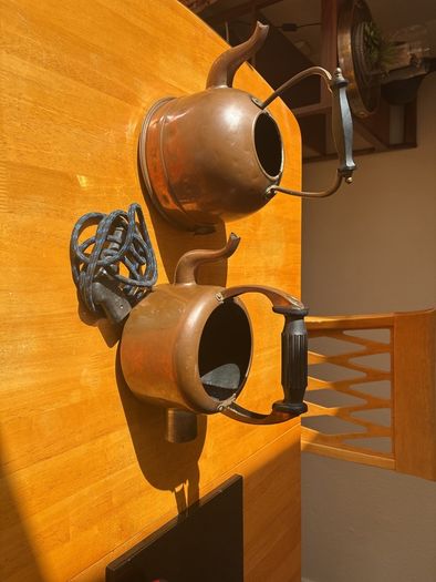 vintage copper kettles