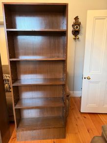 Two wooden bookcases