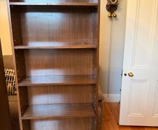 Two wooden bookcases