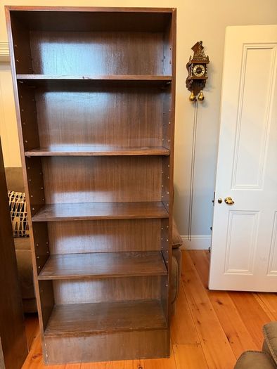 Two wooden bookcases