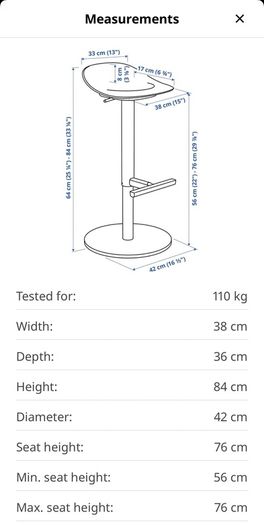 High stool (Grey)