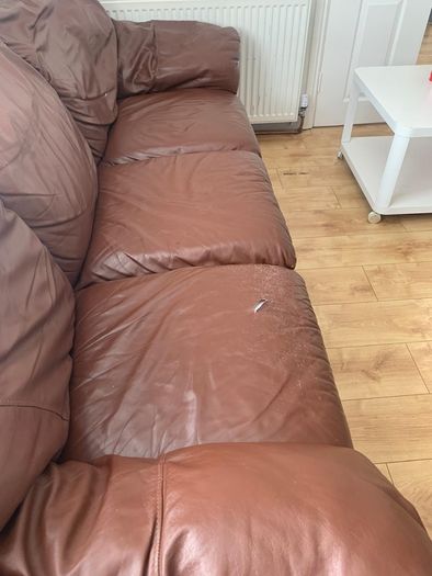 natuzzi leather sofa
