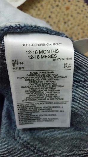 Brand new baby gap jeans size 12-18 months