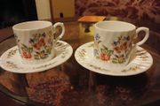 Aynsley cottage garden espresso cups