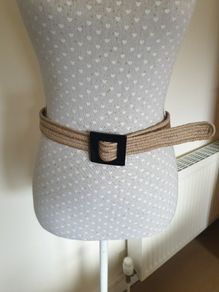 Ladies raffia belt 1m long