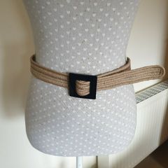 Ladies raffia belt 1m long