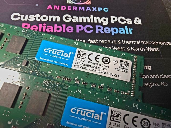Crucial 16Gb Ddr3 Kit (2x8GB) 1600MHz  Desktop Memory