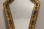 Art &amp; crafts embossed brass mirror