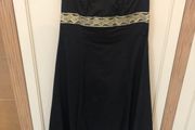 Black and gold detail dress 10