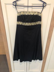 Black and gold detail dress 10