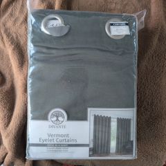Velvet Green Matt Vermont Curtains