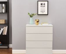BRAND NEW 4 Drawers Chest Of Drawers for Livingroom White