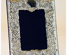 Large Sterling Repousse 925 Silver Ornate Frame Carrs Sheffield