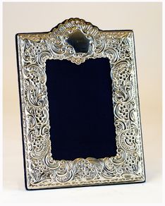Large Sterling Repousse 925 Silver Ornate Frame Carrs Sheffield