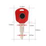 Replacement Key for Honda, Yamaha, Suzuki Motorcycles YH29R Image 2