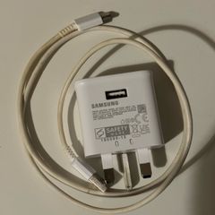 Original Samsung Type C Cable and 15W Fast Charging Adapter