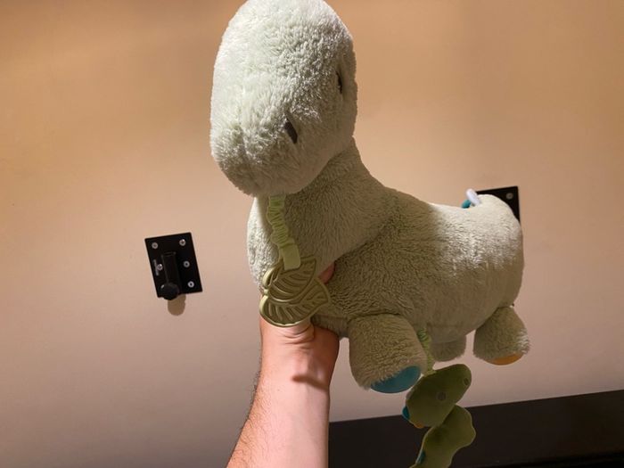 Green dinosaur soft toy teddy