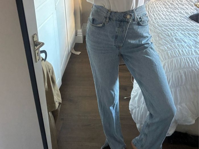 Primark jeans size 8 asymmetrical style