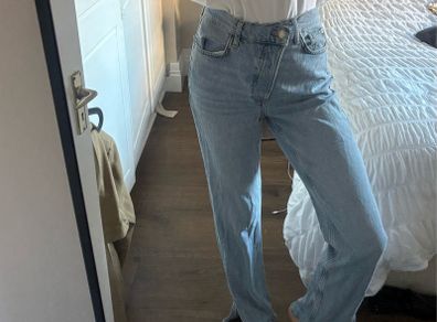 Primark jeans size 8 asymmetrical style