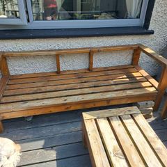 Sectional wooden sofas - outdoor furniture