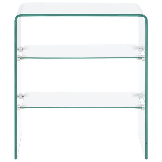 Coffee Table 50x40x56 cm Tempered Glass