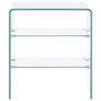 Coffee Table 50x40x56 cm Tempered Glass Image 2
