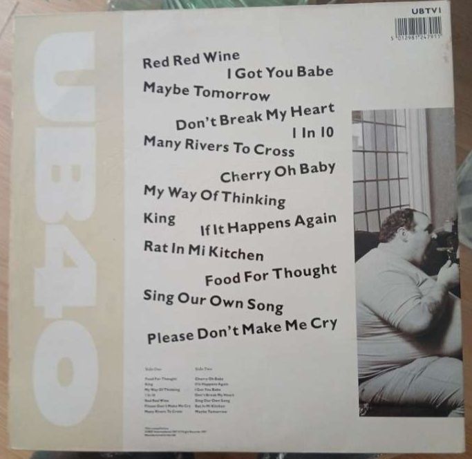 UB40/The Best Of UB40/1987/LP Vinyl/Virgin Records/UBTV1