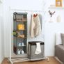 BrilliantJo Hanging Storage 5 Shelves Wardrobe Closet Organiser - Brand New Image 4