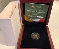 Michael Collins 20 euro gold coin, weight 0.5 grams,