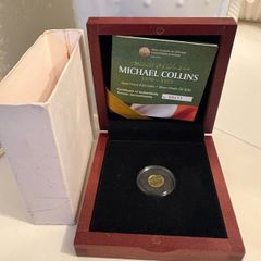 Michael Collins 20 euro gold coin, weight 0.5 grams,