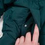Pull & Bear Dark Forest Green Stand Collar Zip Front Short Puffer Jacket Size M Image 3