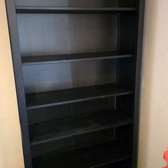 Black IKEA bookshelf