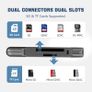 Adapter for SDHC/SDXC/MMC/Micro SD, Compatible with iPhone 16/15 Plus Pro Max, MacBook Pro/Air, Chromebook, Galaxy Image 5