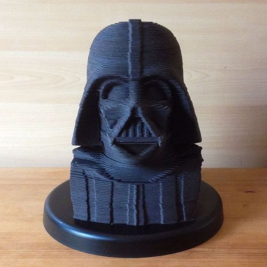 Star Wars Darth Vader 3D card sculpture