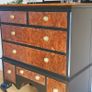 Walnut burr chest of drawers Image 3